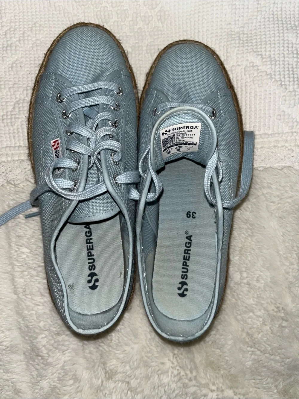 Superga light blue